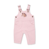 Veiled Pink Corduroy - Uni Old School Overall with Horse Applique