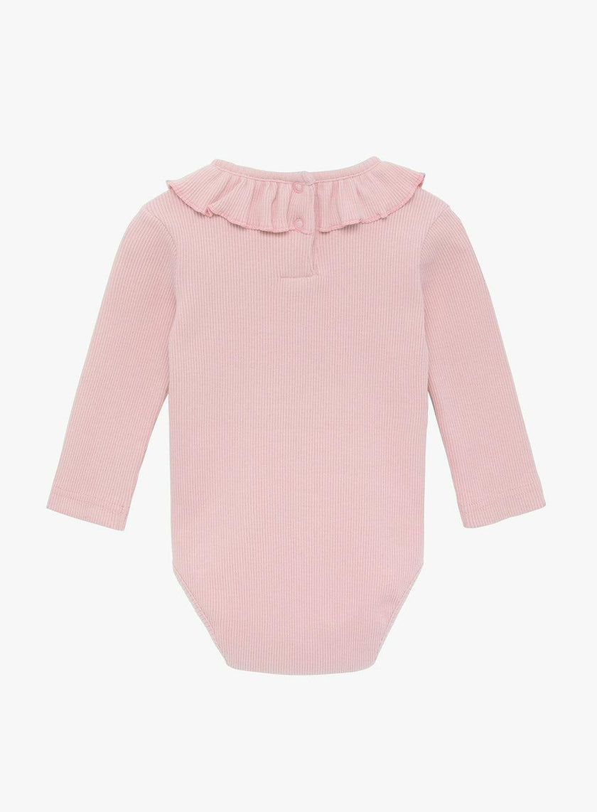 Baby Long Sleeved Grace Willow Bodysuit in Dusty Pink