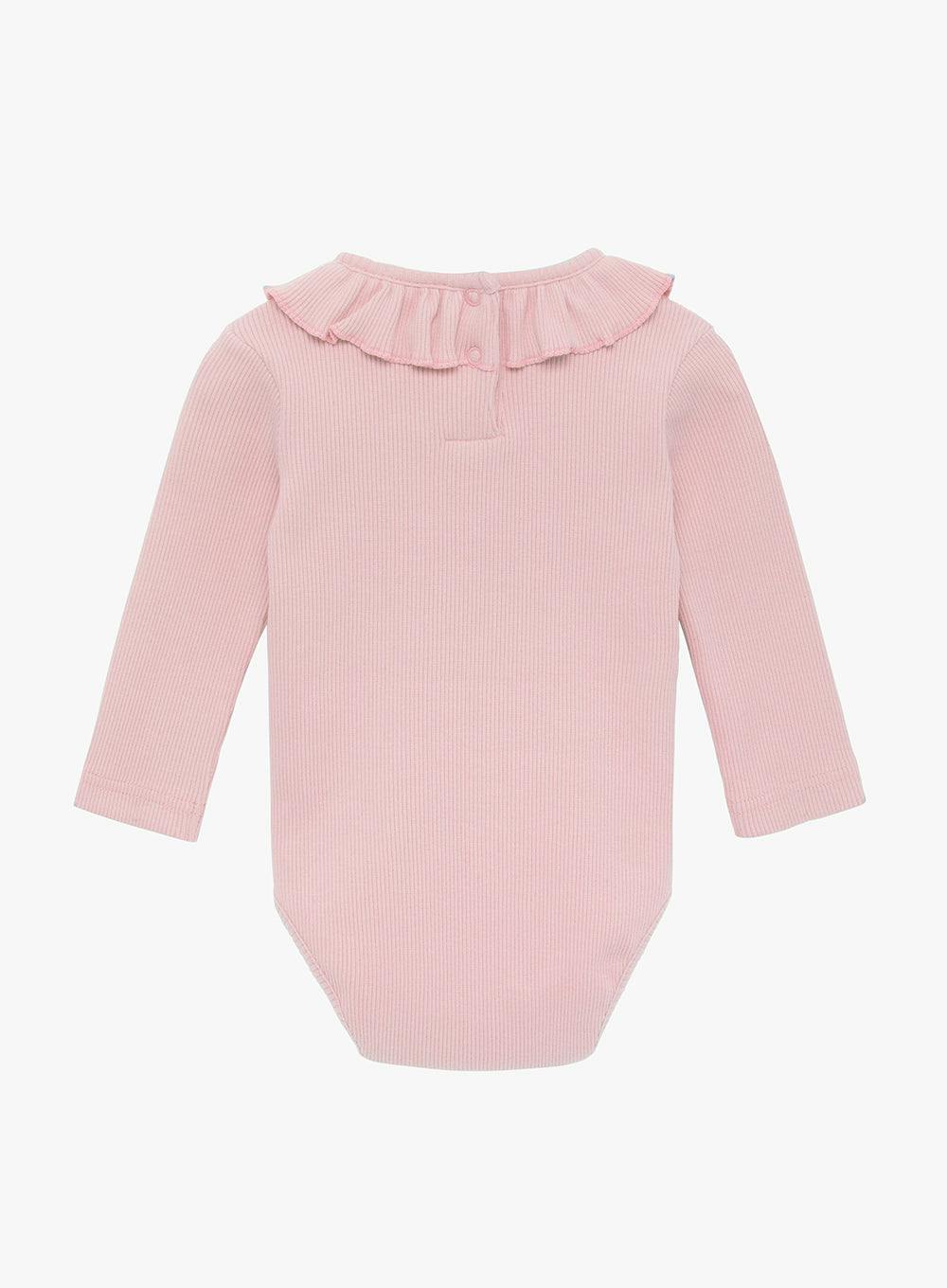 Baby Long Sleeved Grace Willow Bodysuit in Dusty Pink
