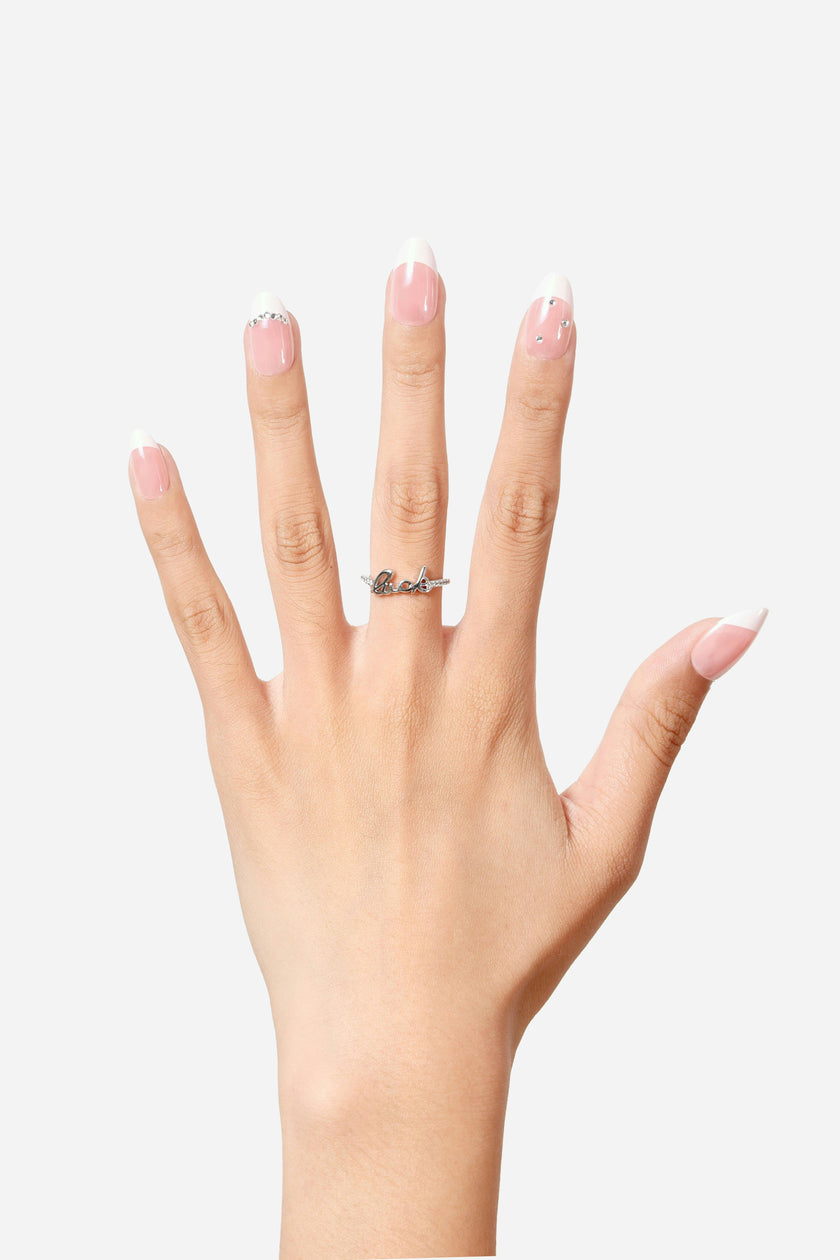 French But Make It Fabulous - Short Almond Press-On Nails