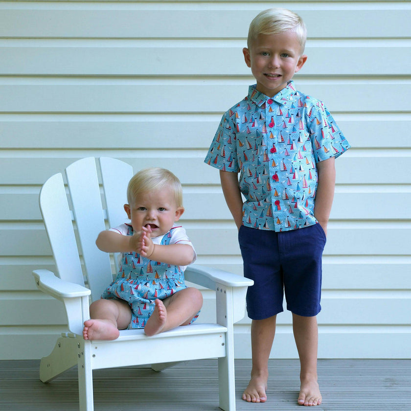 Sailboat Bubble and Shirt Set
