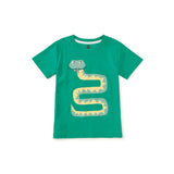 Bigote Snake Graphic Tee, Viridian