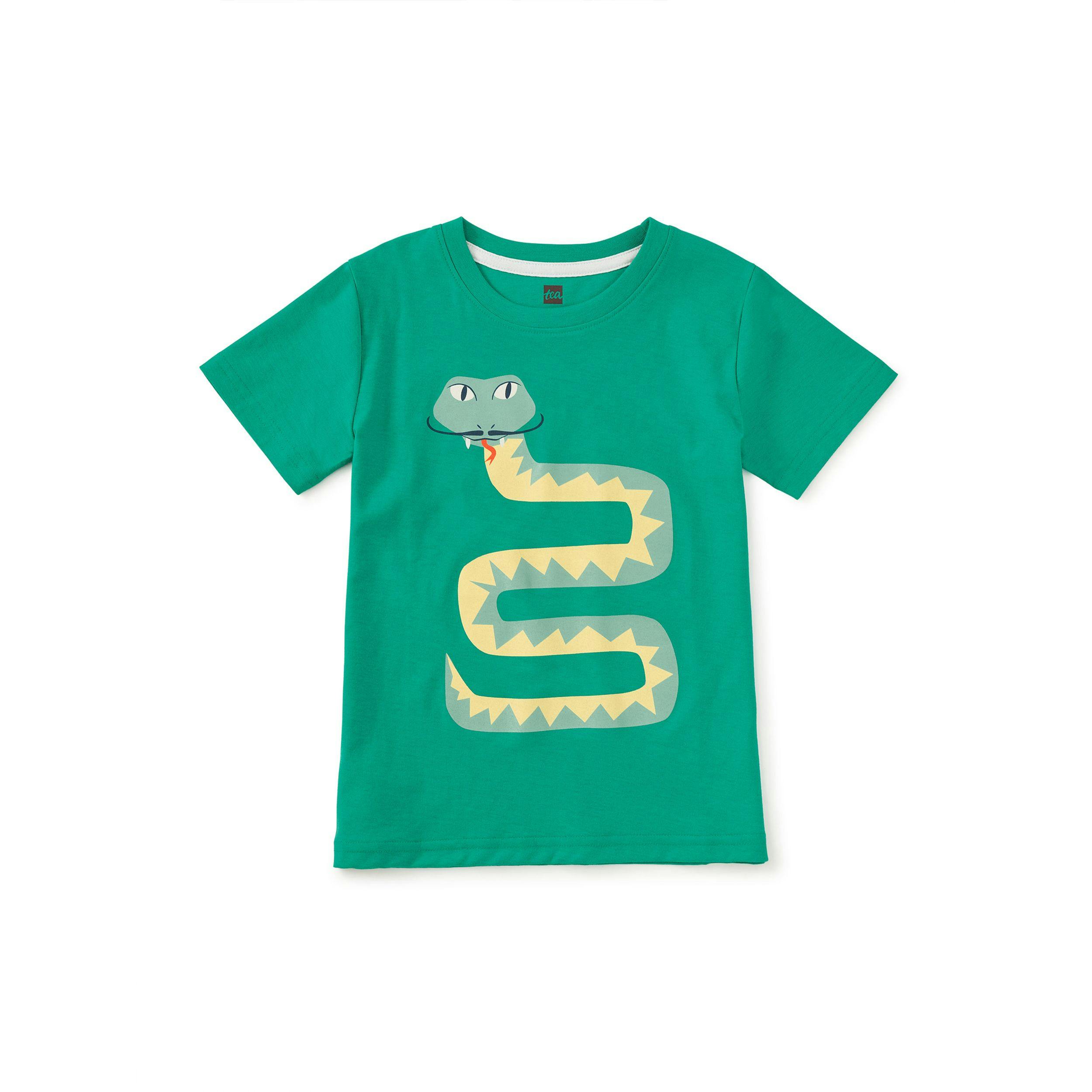 Bigote Snake Graphic Tee, Viridian