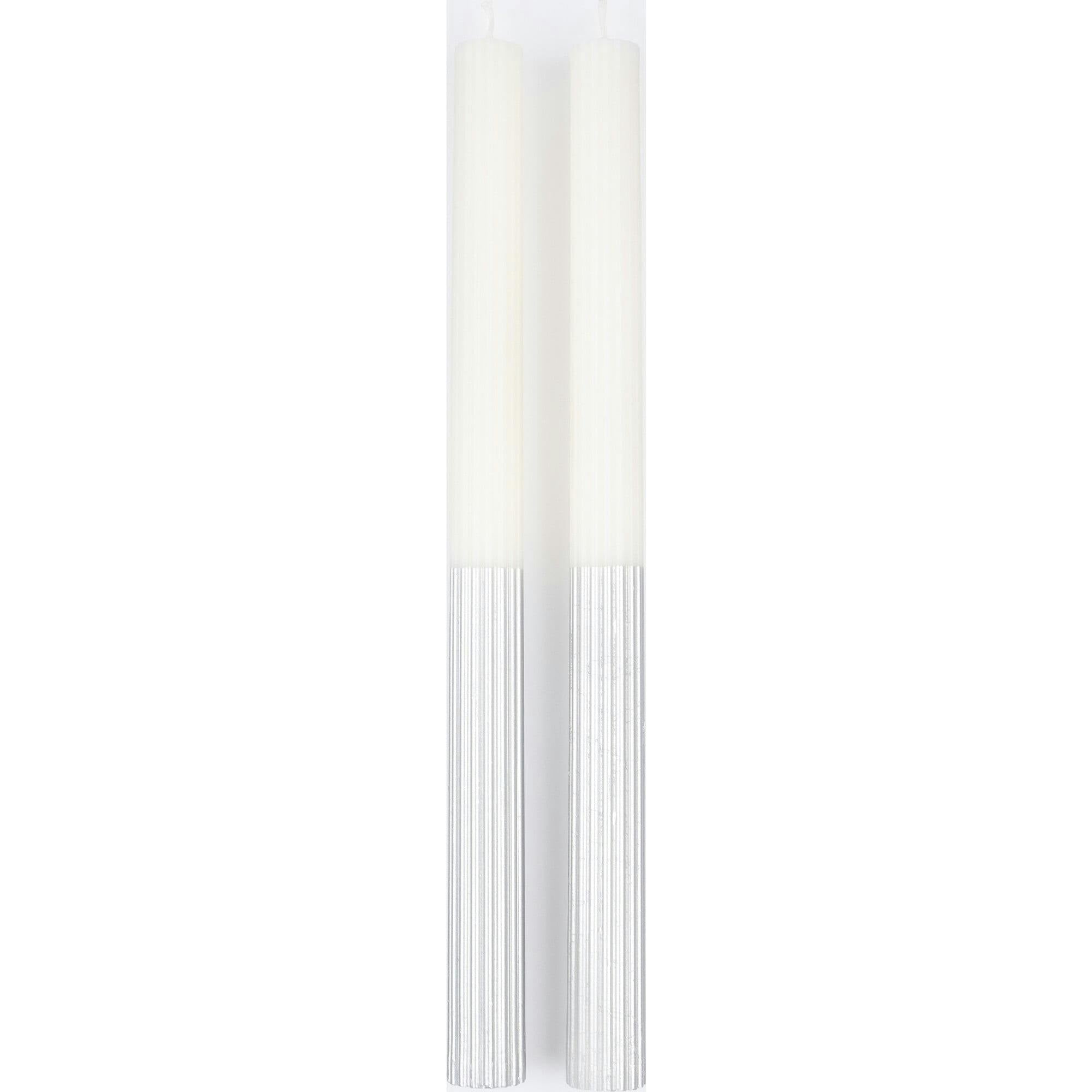 Silver Dipped Table Candles
