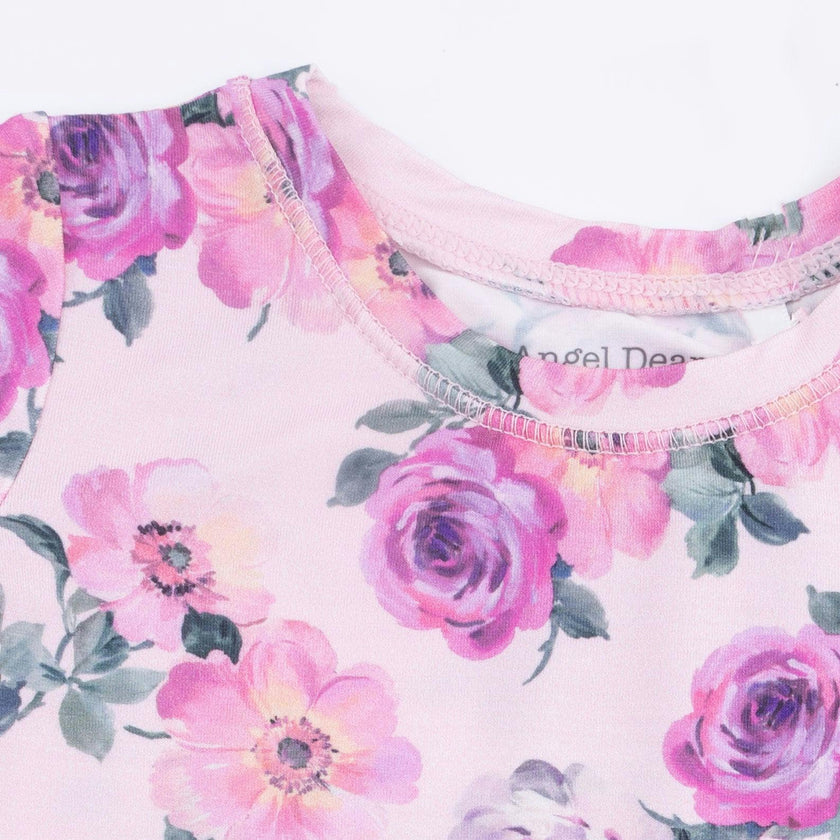 Rose Abundance - Short Sleeve Loungewear Set