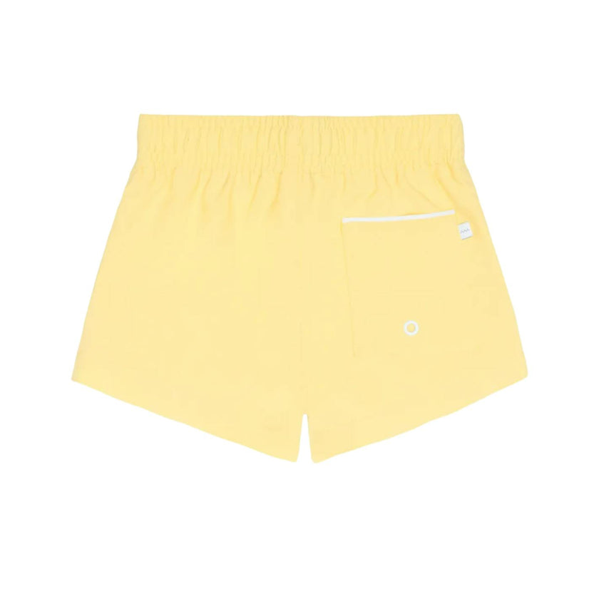 boys soleil yellow panelled boardie