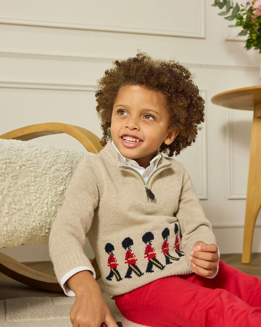 Marching Guardsman Half-Zip Sweater