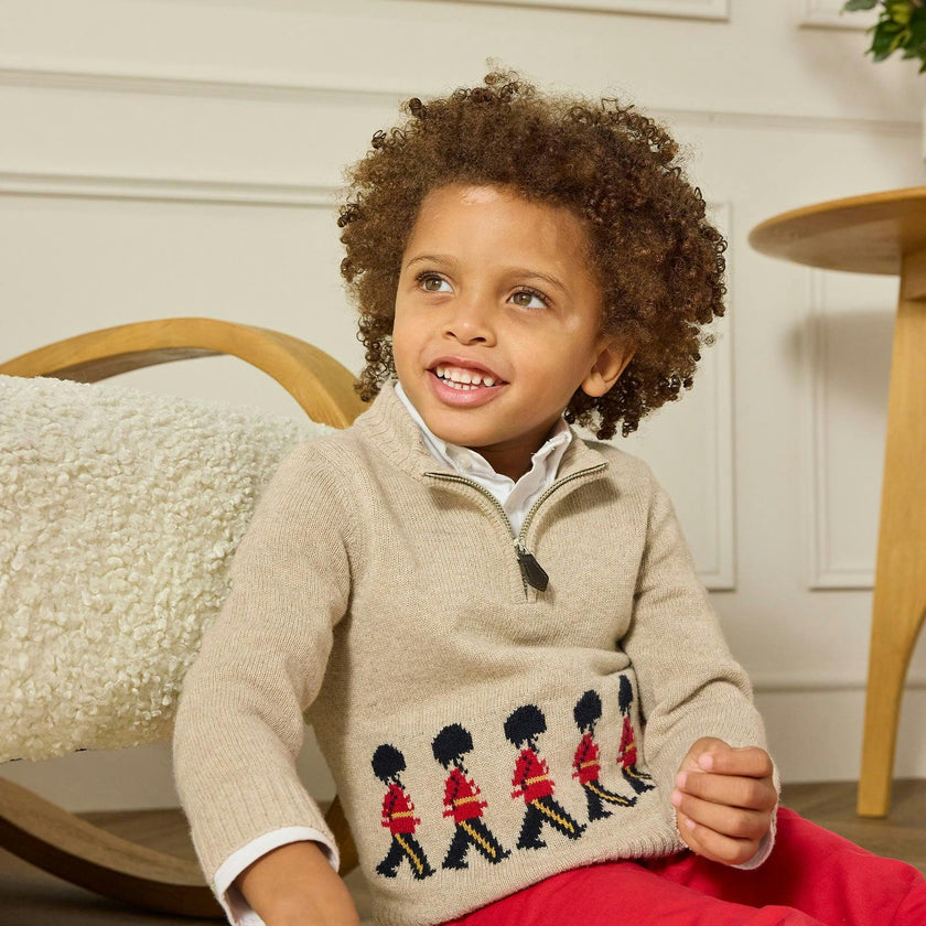 Marching Guardsman Half-Zip Sweater