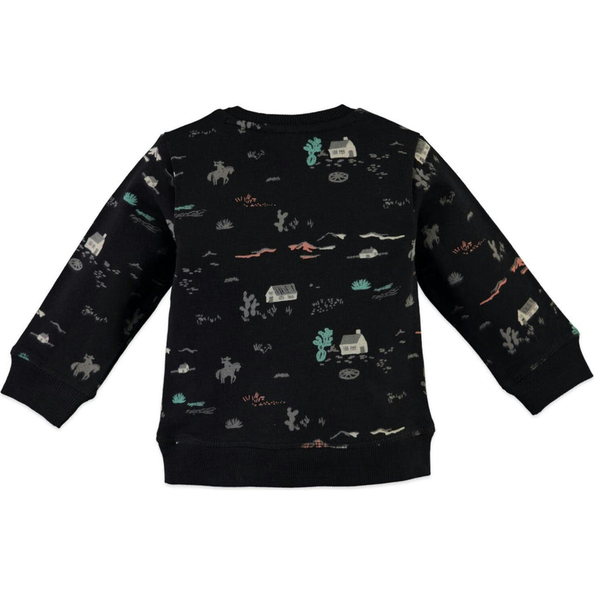 Desert Scene Print Crew Neck Sweatshirt