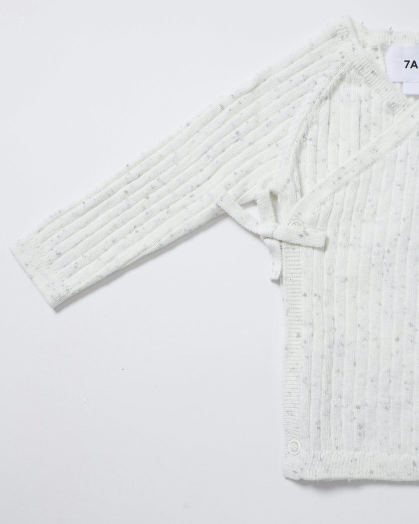 Cotton Wrap Top - Ribbed