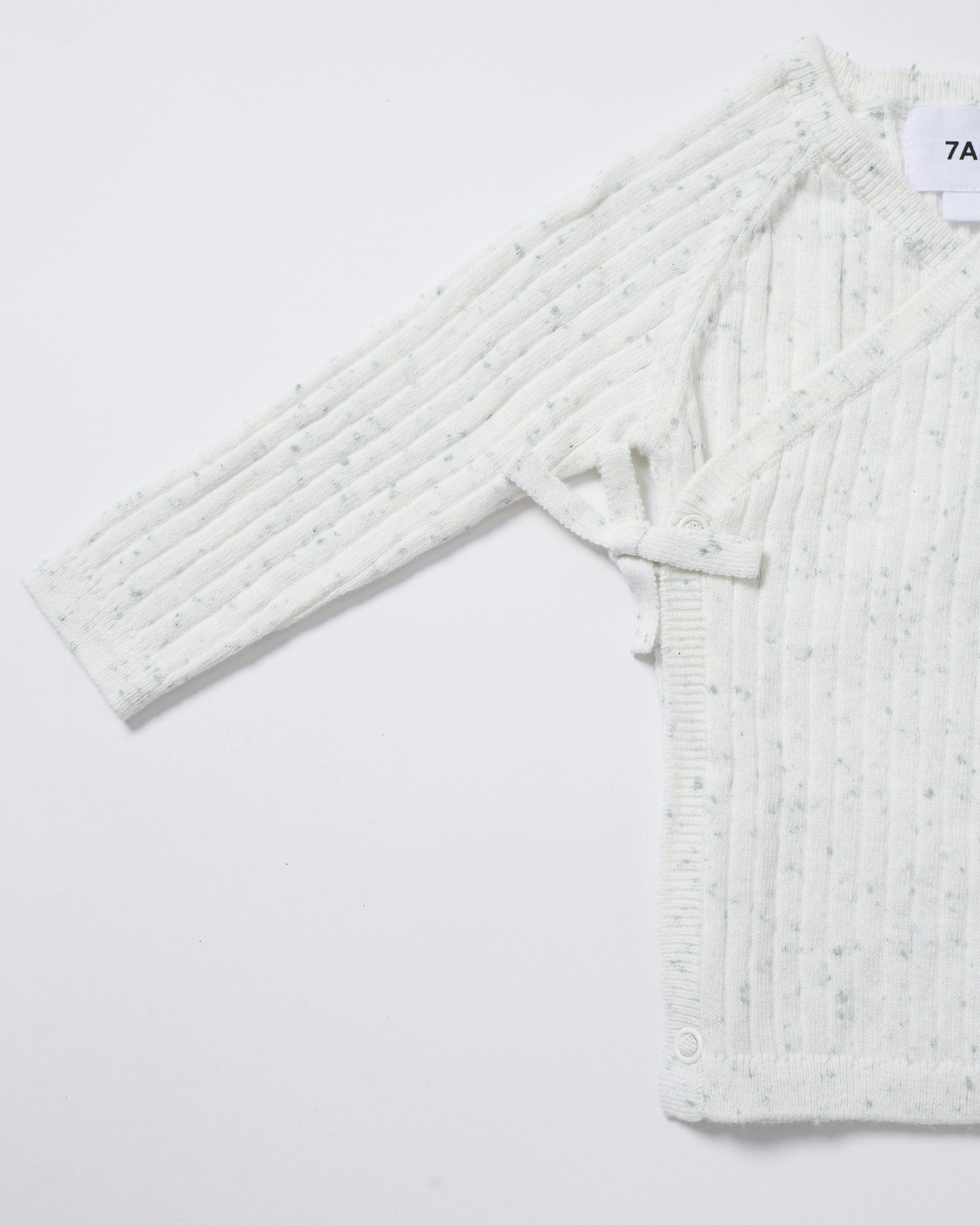 Cotton Wrap Top - Ribbed