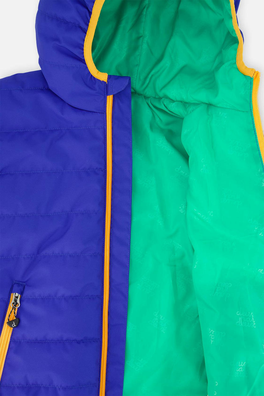 Quilted Mid-Season Jacket Royal Blue
