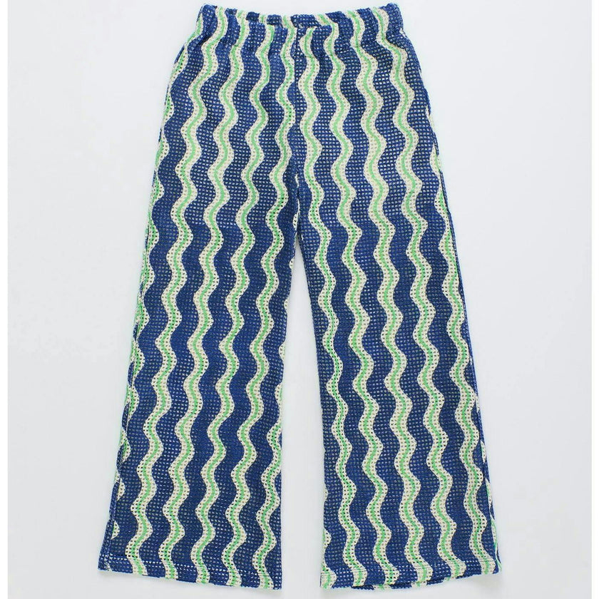 WAVY KNIT PANTS PINK