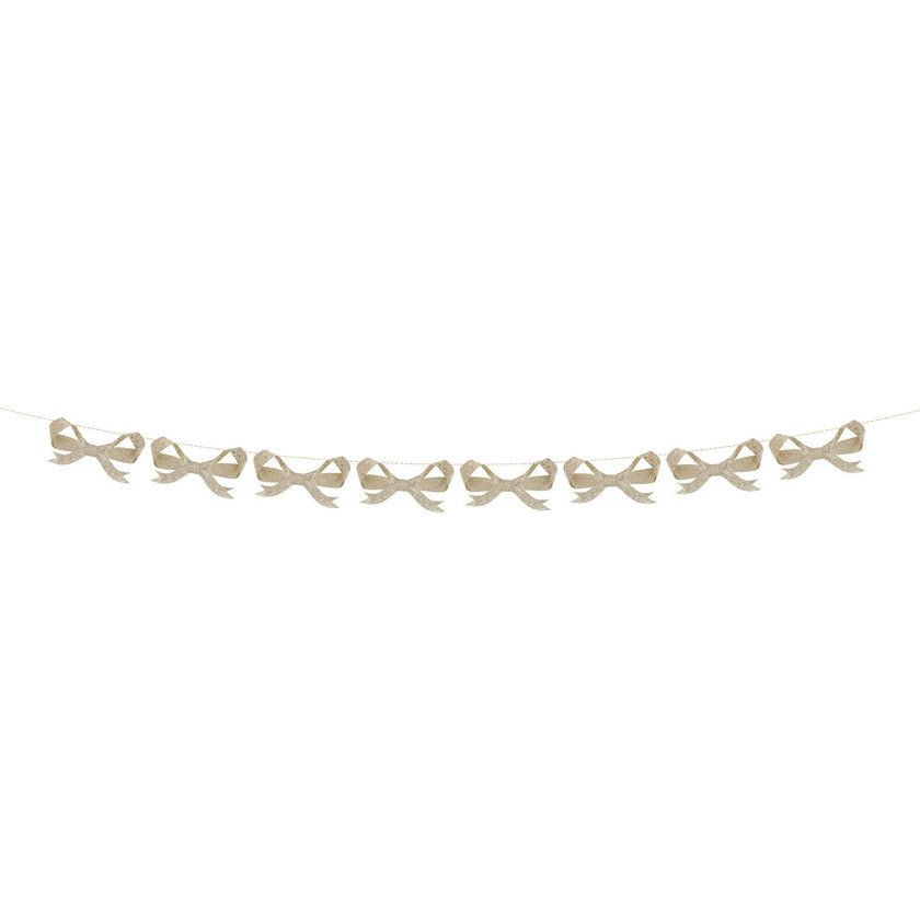 Glitter Bow Garland