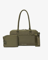 Riley Compact East-West Changing Bag Olive Woven