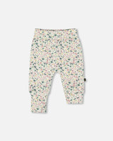 Organic Cotton Evolutive Pant Off-White Floral