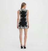The Rue Dress - Black with Ivory Lace