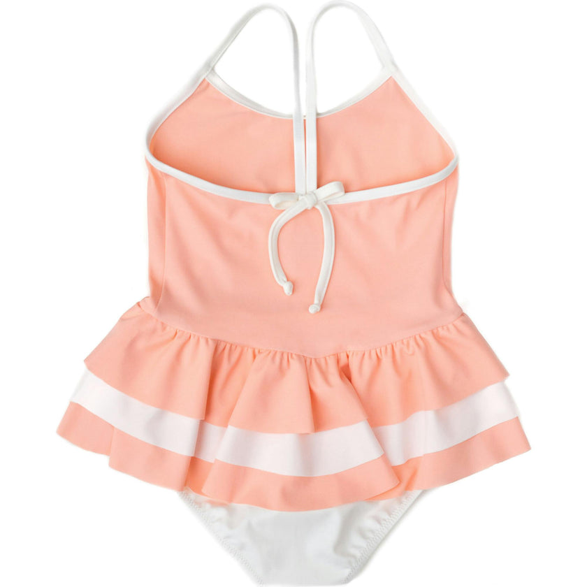 Amelia one piece in peach pink and ivory