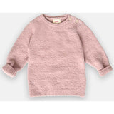 Baby Girls Fuzzy Crew Neck Long Sleeve Top