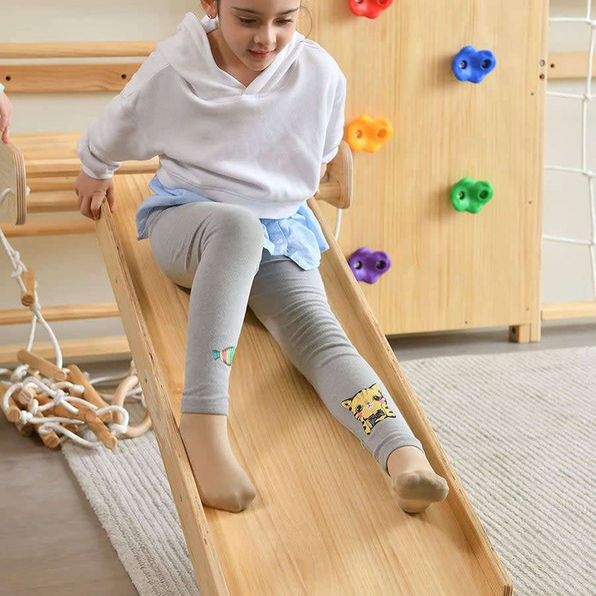 Walnut | Swedish Ladder Jungle Gym - Wall Mounted