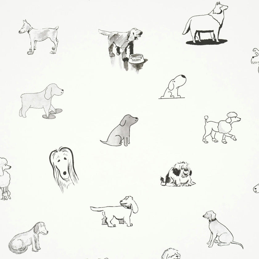 Good Dogs Everywhere Woven Wallpaper