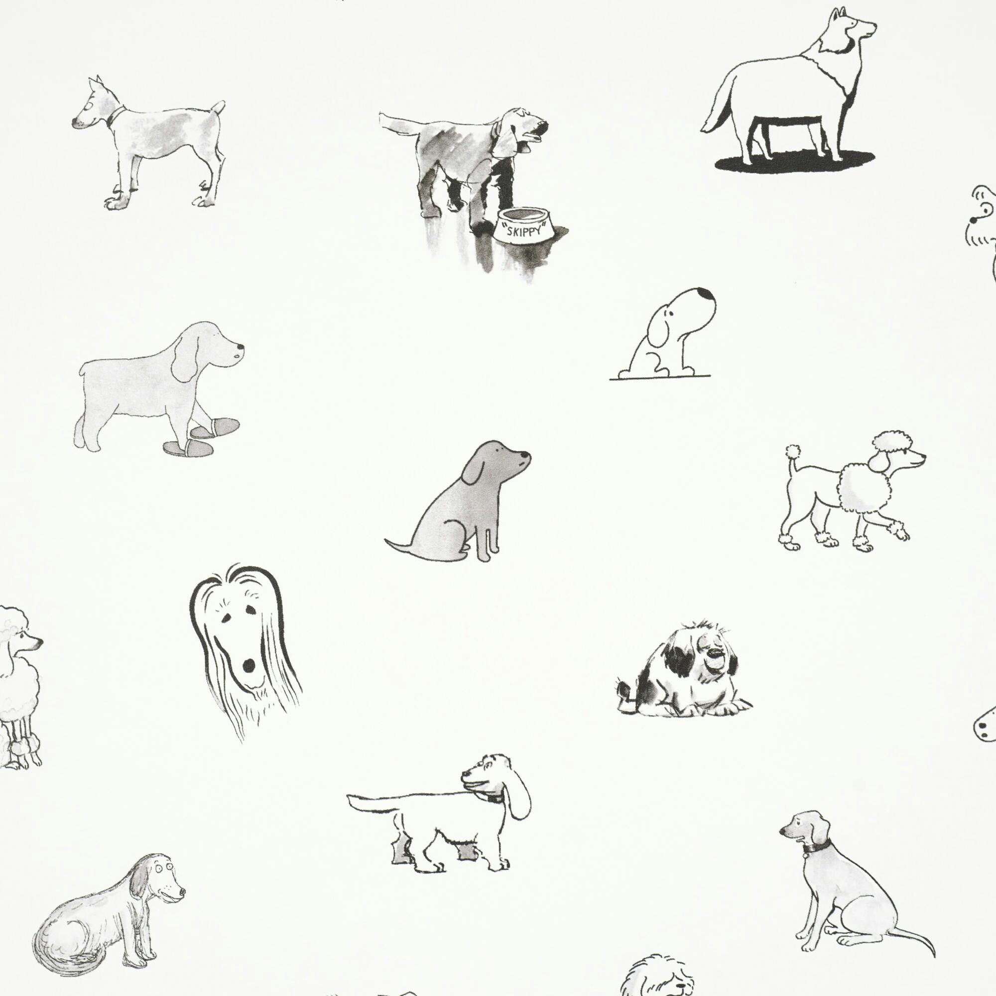 Good Dogs Everywhere Woven Wallpaper