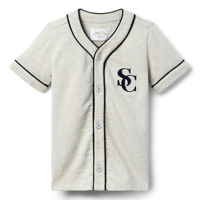 Jones Baseball Jersey - Heather Grey
