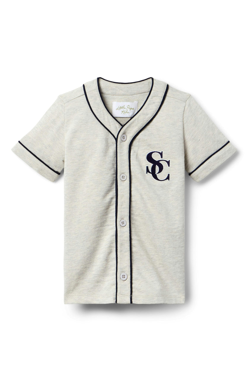 Jones Baseball Jersey - Heather Grey
