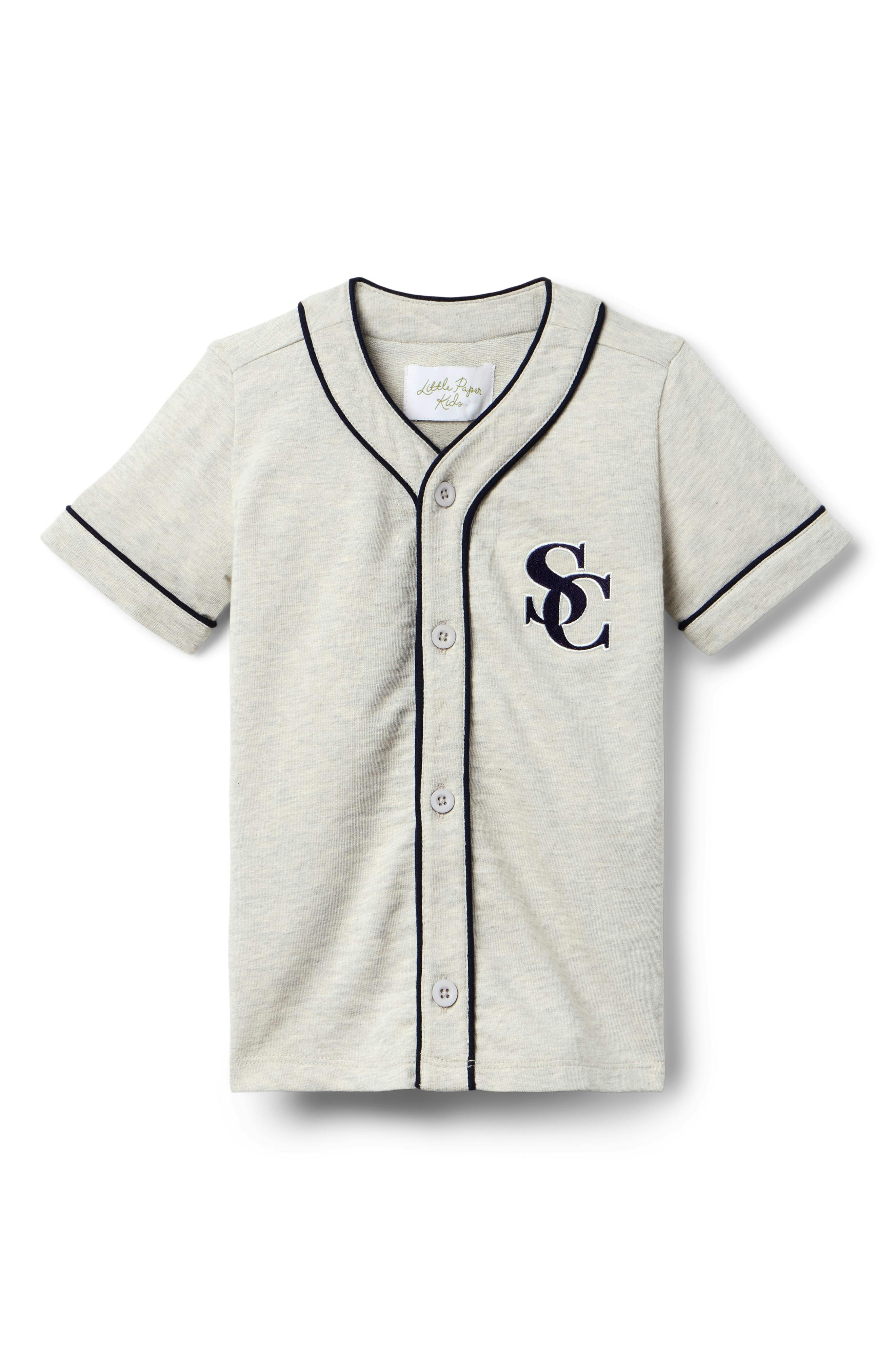 Jones Baseball Jersey - Heather Grey
