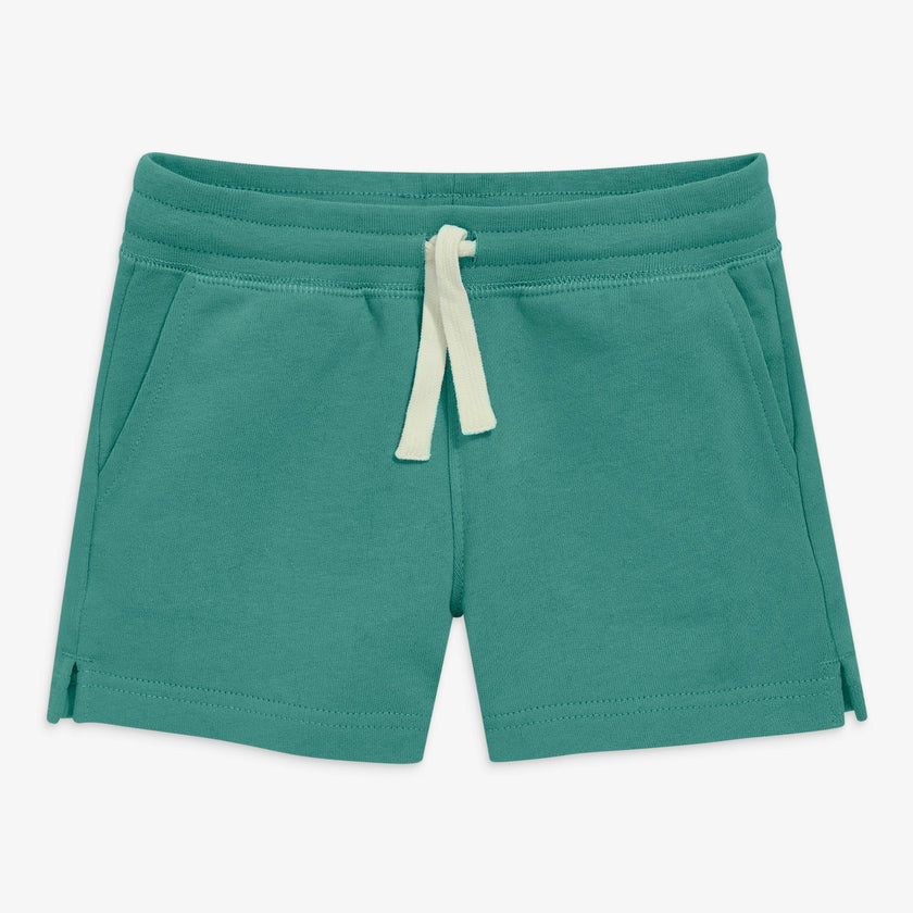 Kids track short in seasonal colors