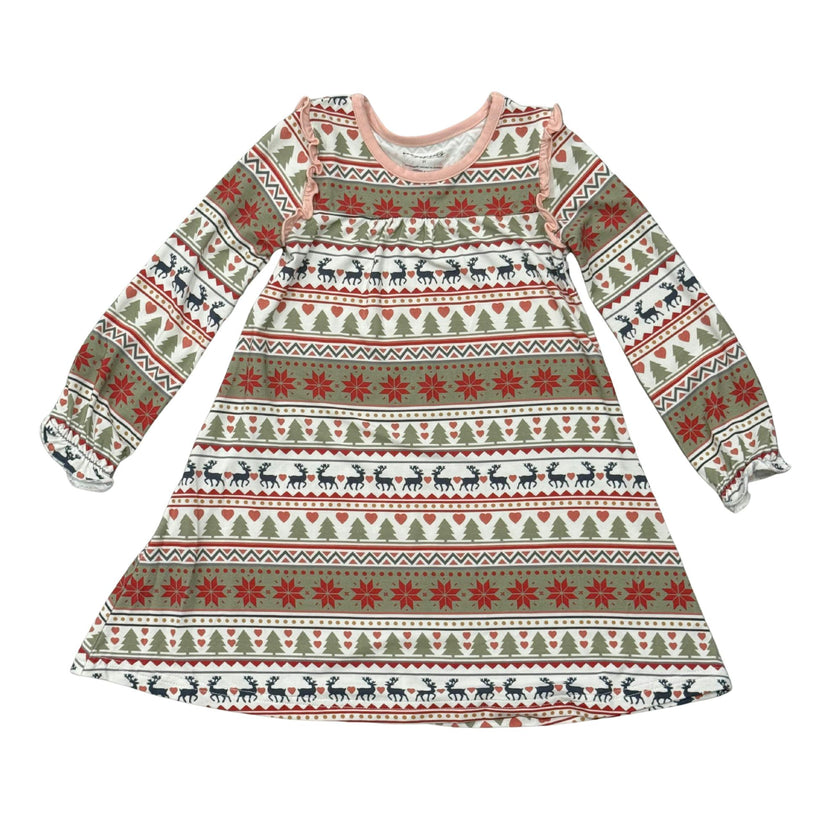 Girls Night Gown in Fair Isle