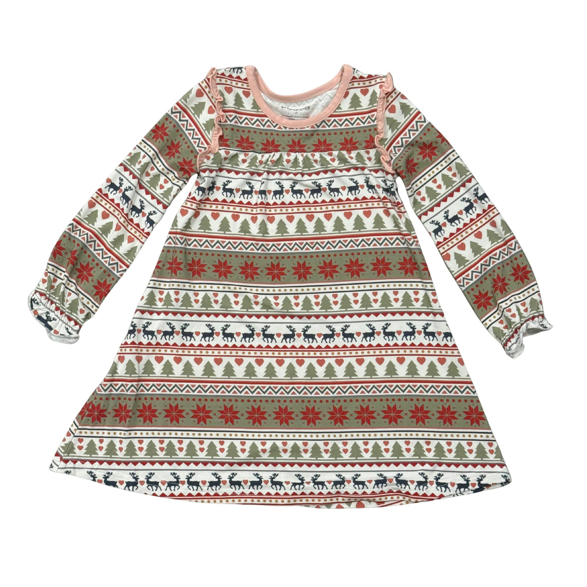 Girls Night Gown in Fair Isle