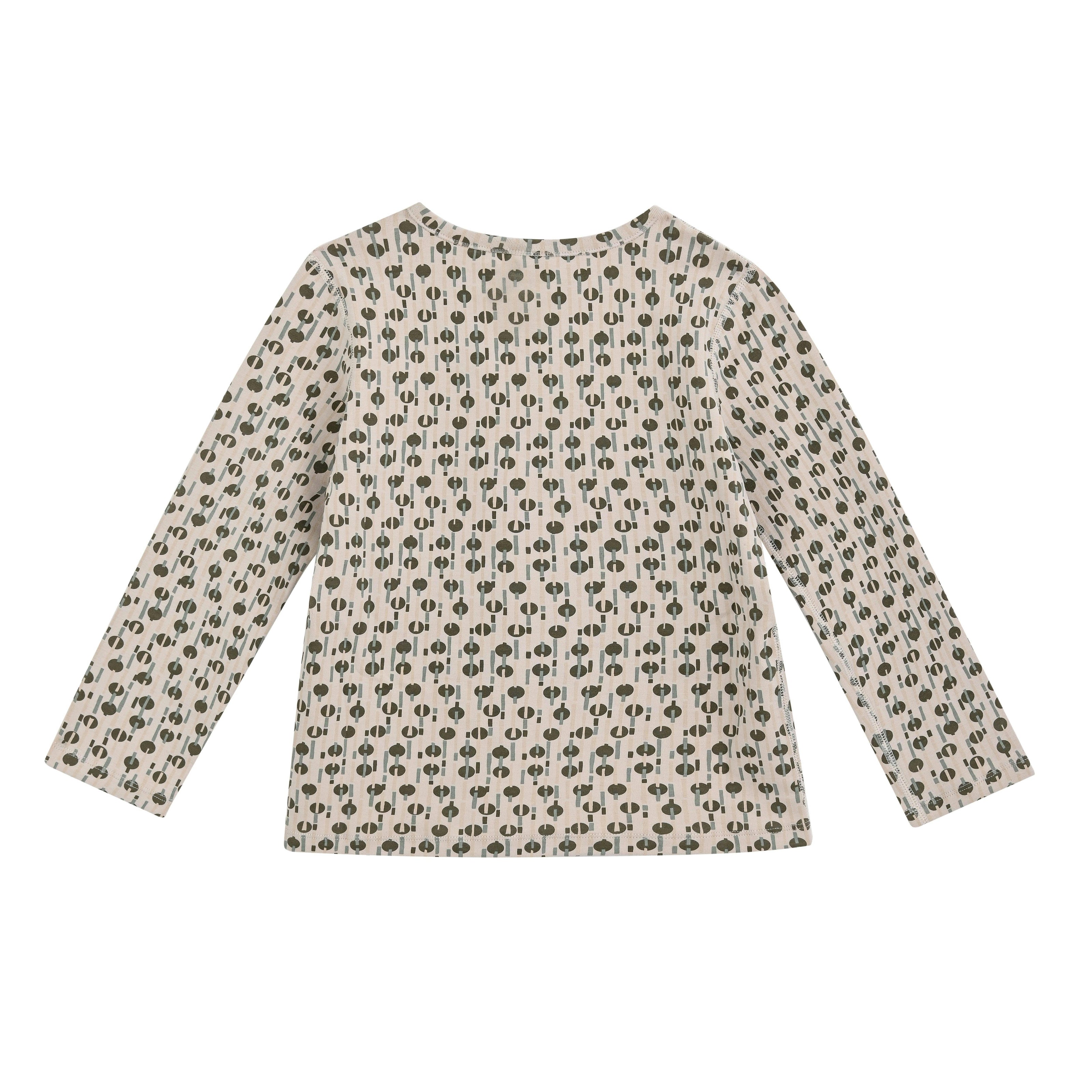 Light Gray Panda Cotton Pajama Set