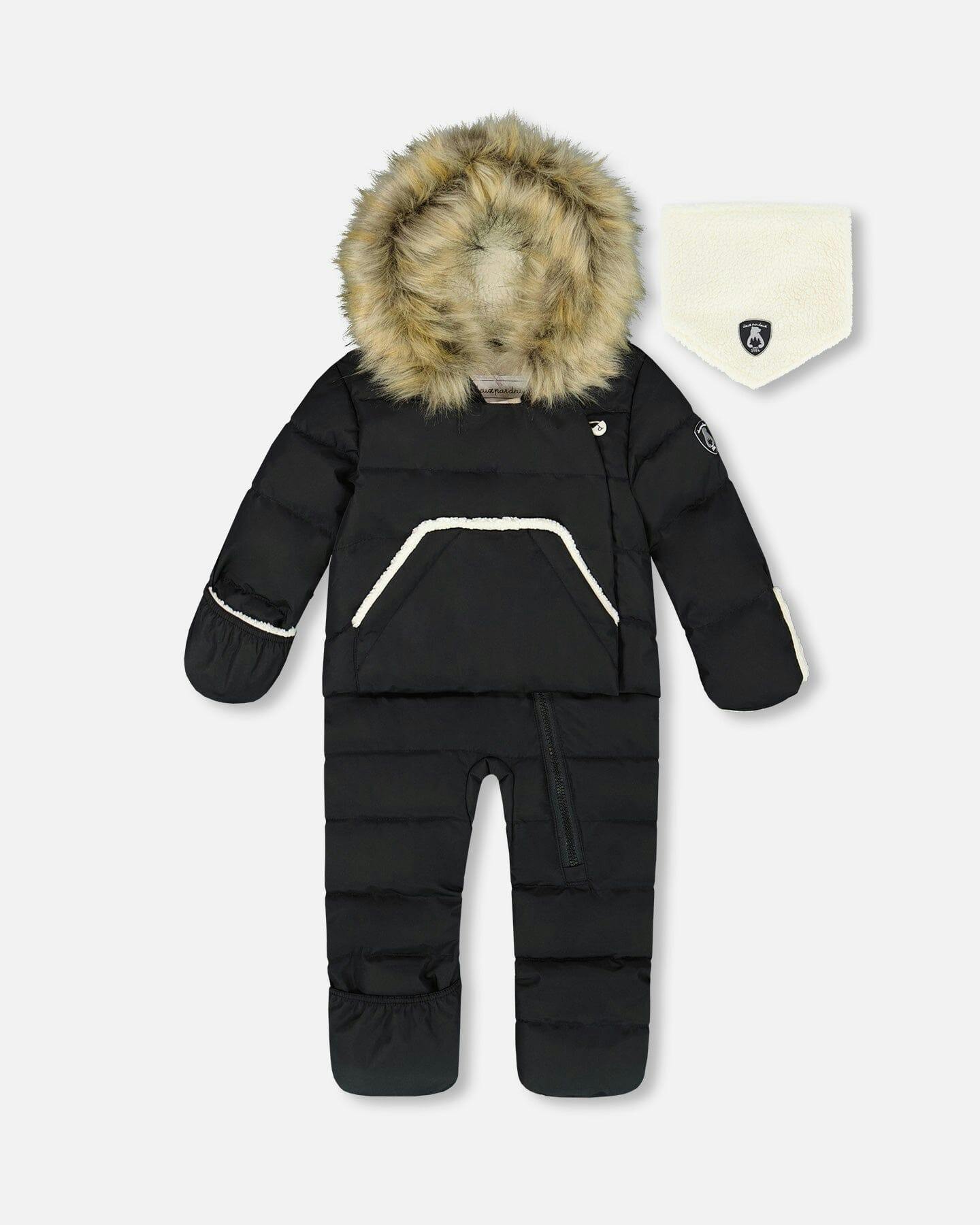 One-Piece Baby Snug Snowsuit Designed for Car Seat