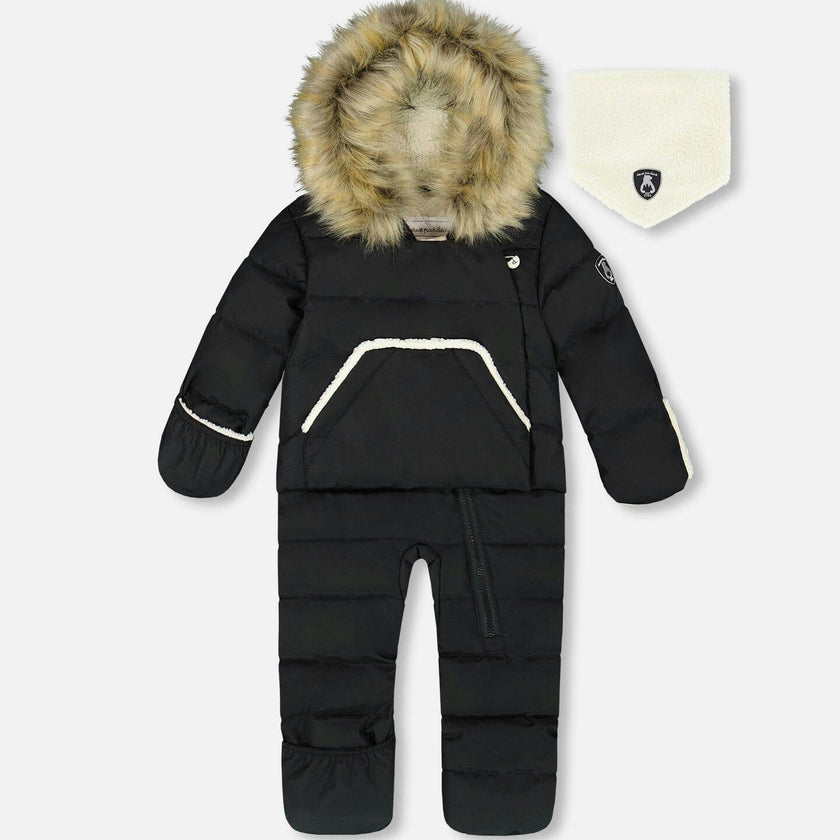 One-Piece Baby Snug Snowsuit Designed for Car Seat