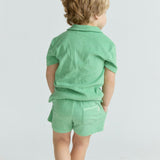 boys gustavia green french terry short