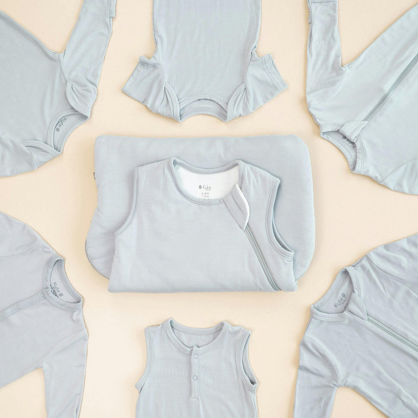 Zippered Footie in Storm
