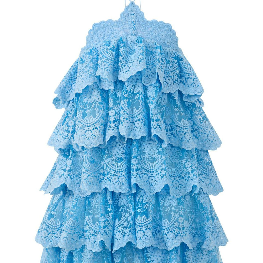 Paloma Lace Frill Mini Dress