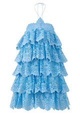 Paloma Lace Frill Mini Dress