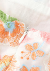 Bianca Embroidered Frill Maxi Dress