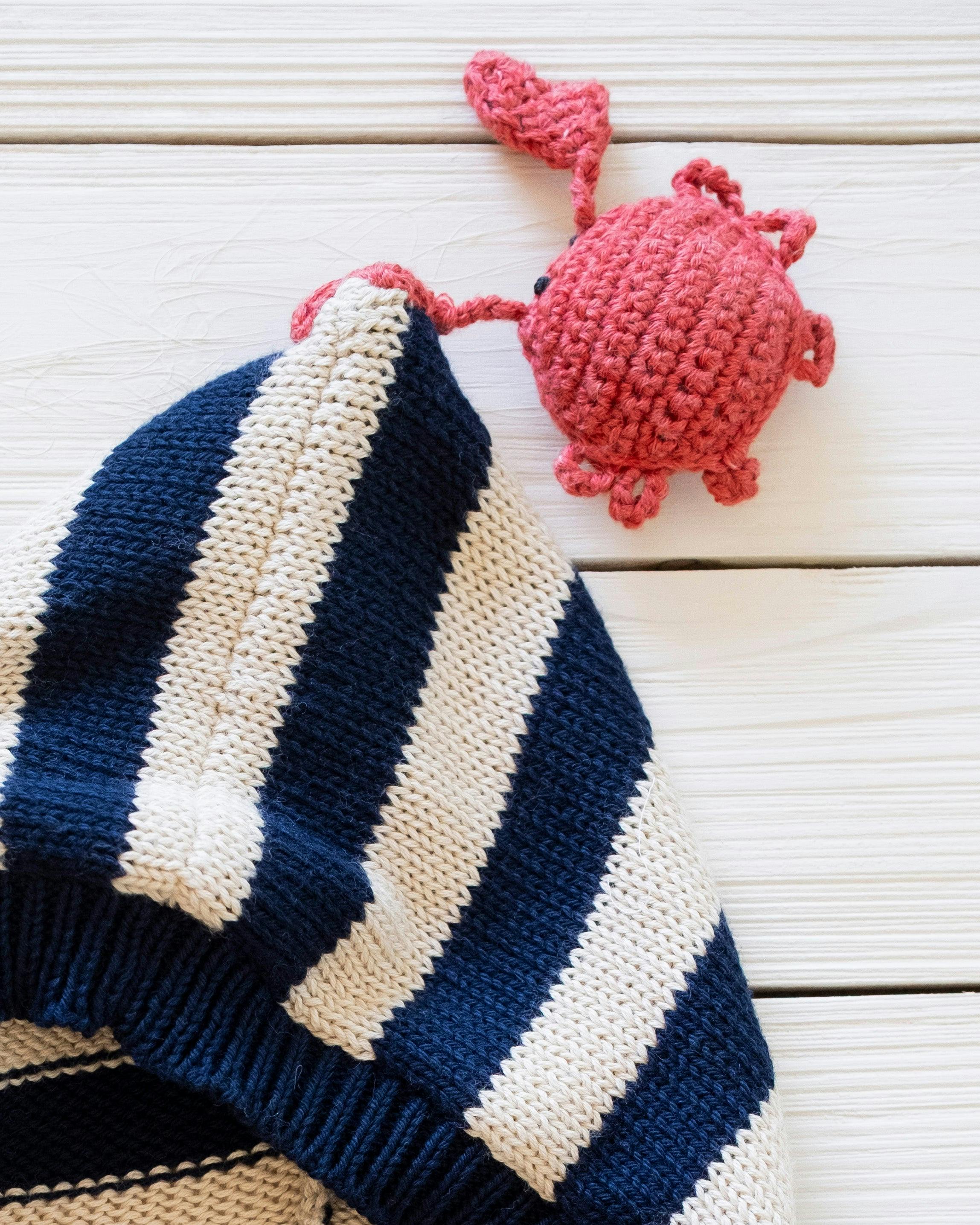 Little Mariner Hoodie in Navy Stripe