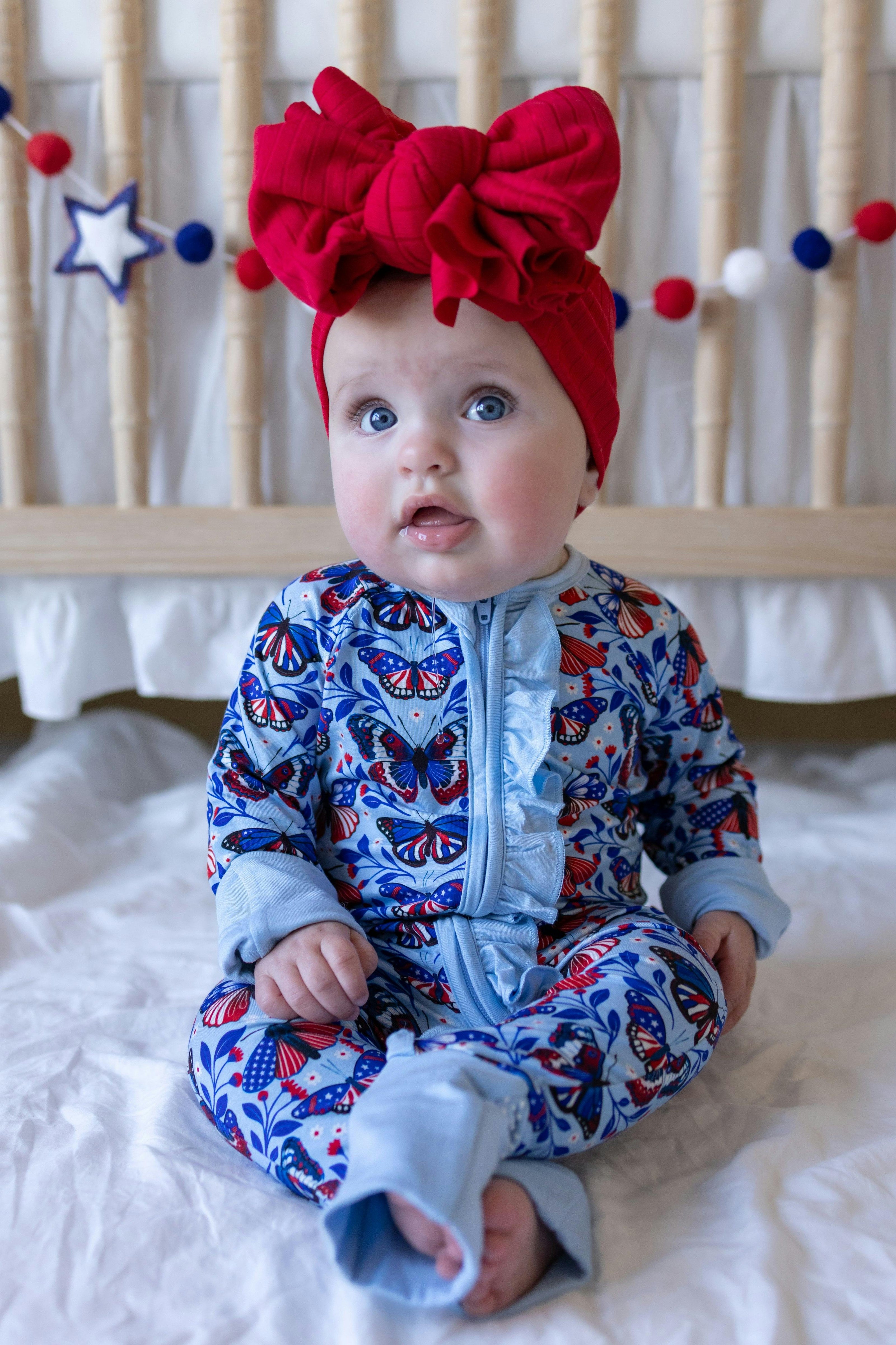 Liberty Wings Ruffle Snoozer