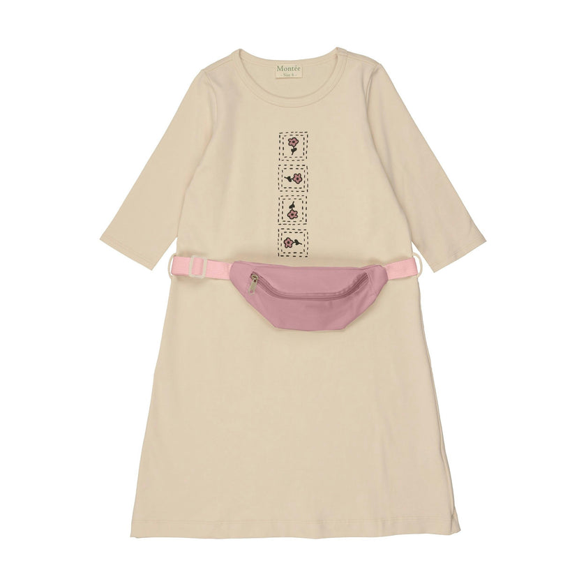 Boxy Belt Bag 3/4 Sleeve Dress