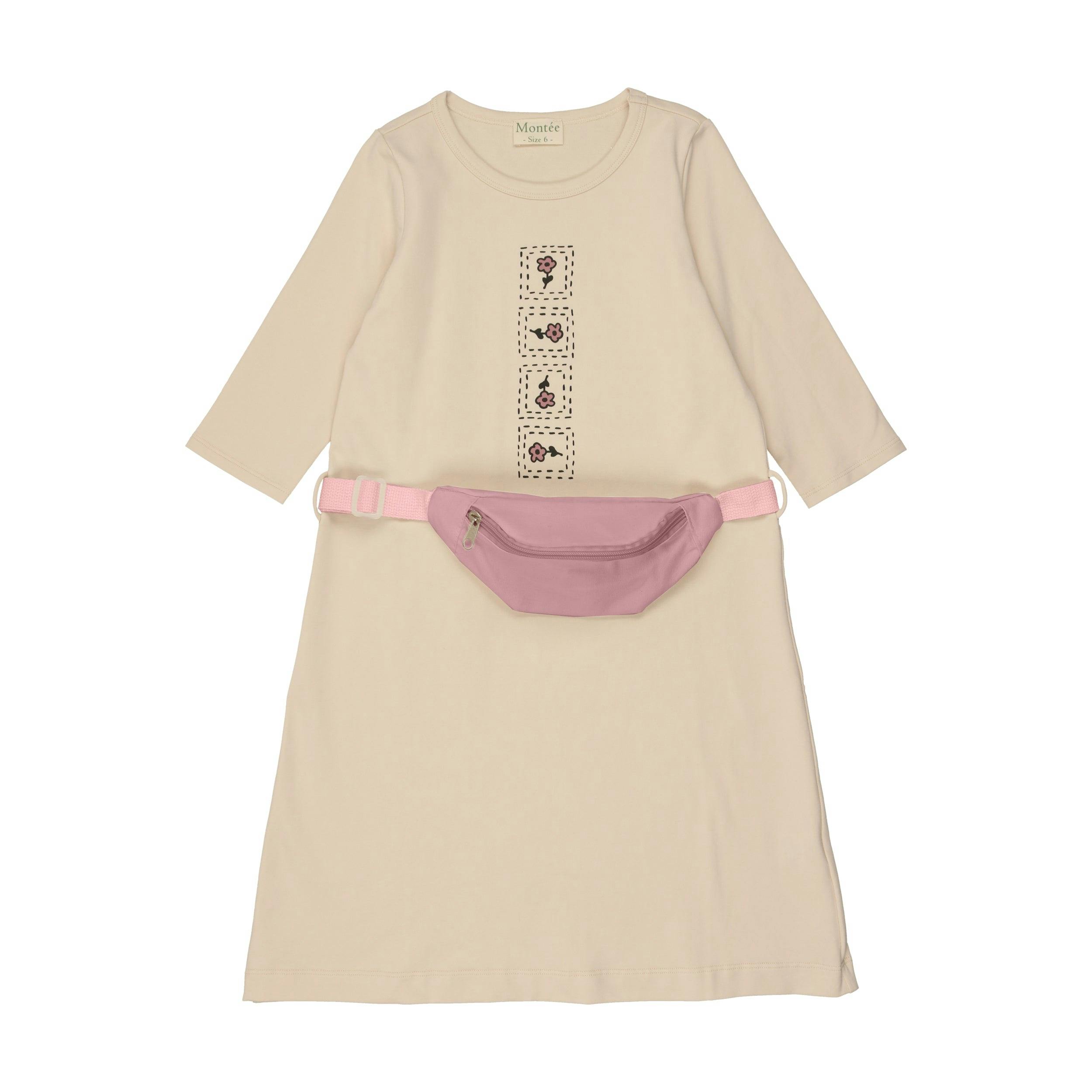Boxy Belt Bag 3/4 Sleeve Dress