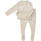 Knit Kimono Top & Footie Set