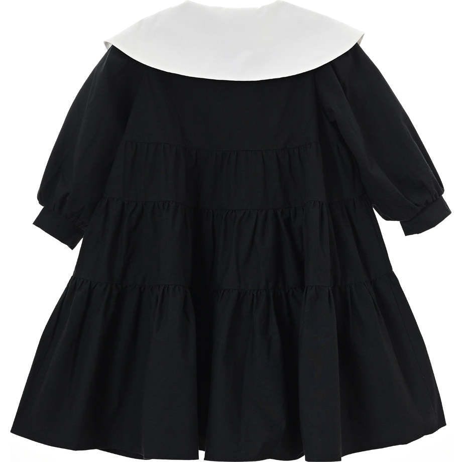 Hermione dress (black/off-white)