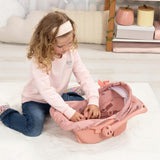 Bayer Design Dolls: Deluxe Car Seat - Coral Pink Floral