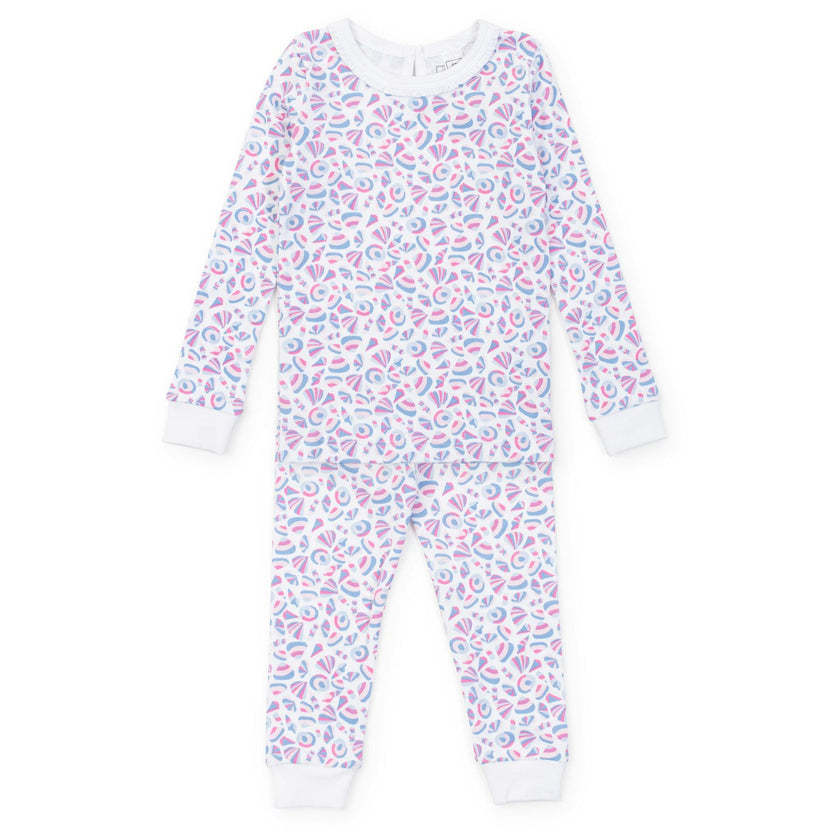 Ava Girls' Pajama Pant Set - Seashells on the Seashore