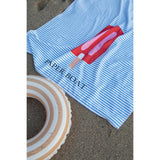 Colored Ice Cream Large Beach Towel