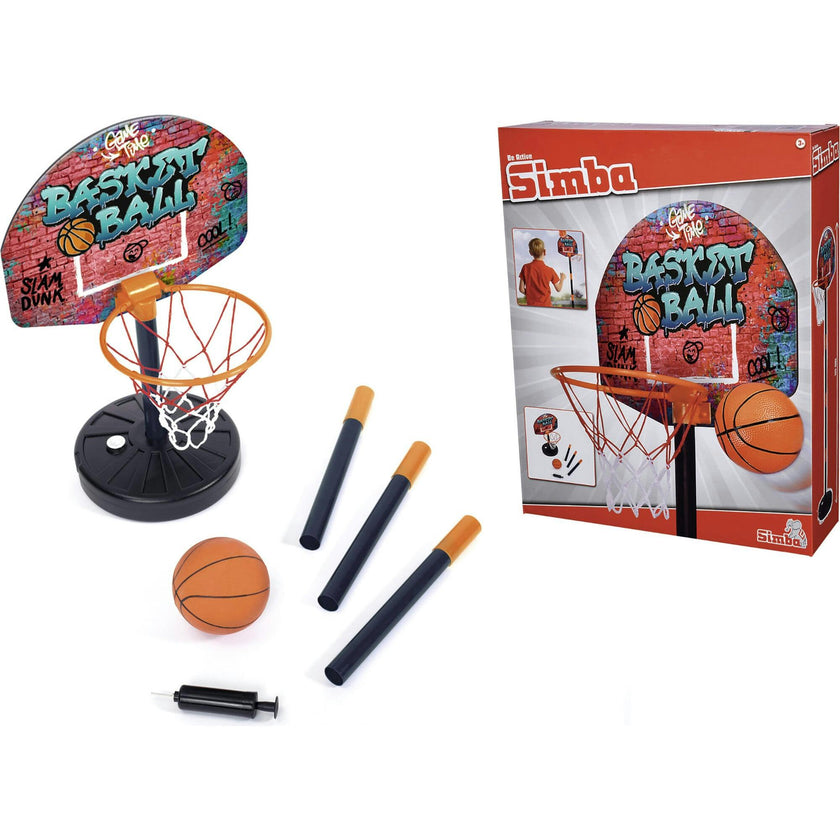 Simba Toys: Basketball Hoop Play Set - Adjustable Hoop Height Up To 63"